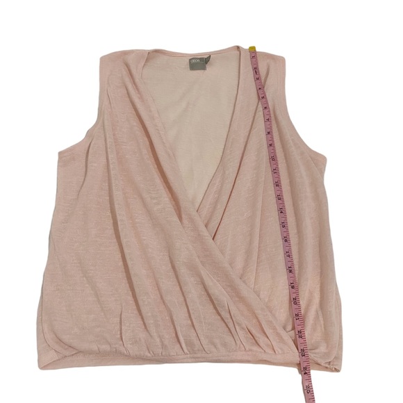 ASOS Pink Surplice Wrap Front Sleeveless Top, Plus Size 14 - Picture 6 of 8